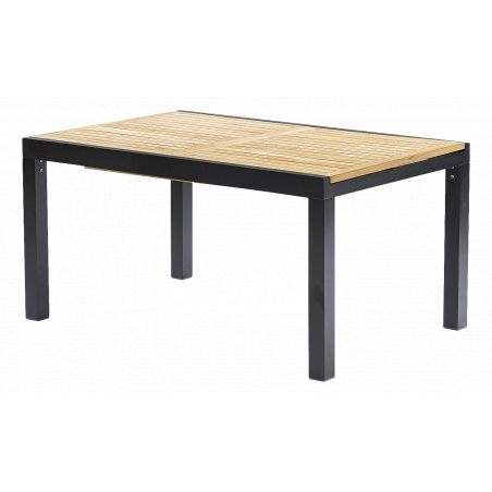 Table de jardin Bali T 6 / 10 Teck Noir Wilsa Garden