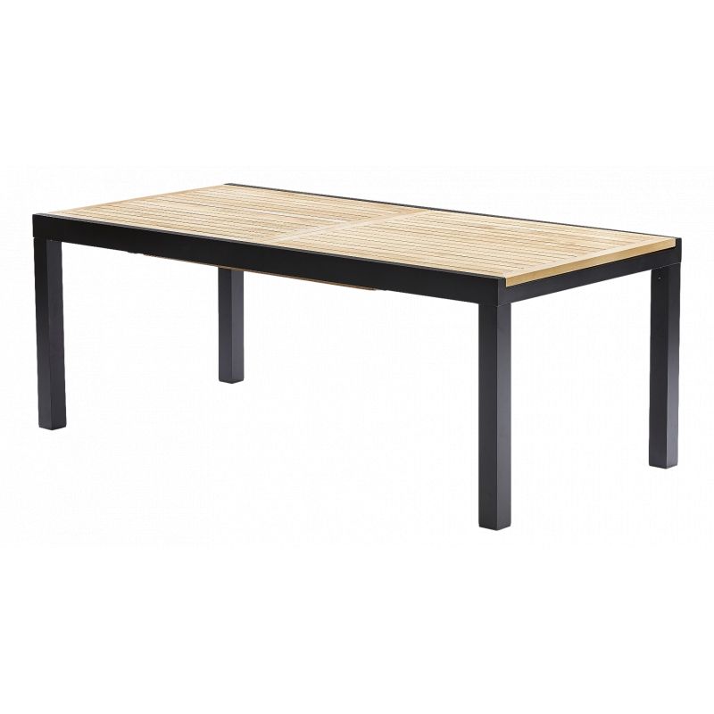 Table de jardin Bali T 8 / 12 Teck Noir Wilsa Garden