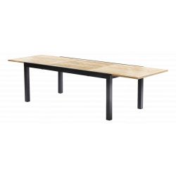 Table de jardin Bali T 8 / 12 Teck Noir Wilsa Garden
