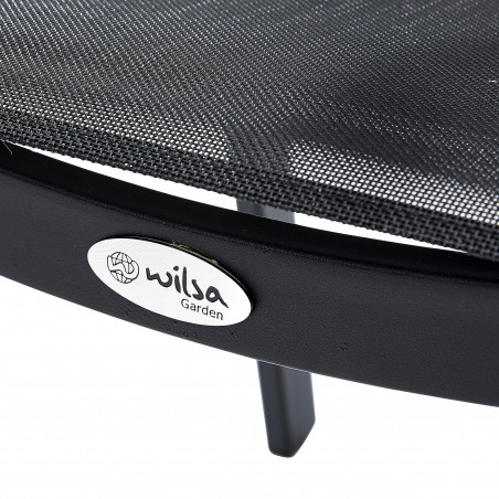 Fauteuil Bali/Star structure aluminium coloris Noir Wilsa Garden