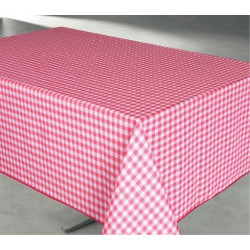 Nappe antitache imprimée Vichy rectangulaire 145 x 240 cm