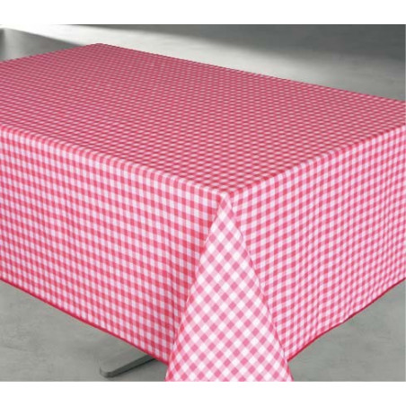 Nappe antitache imprimée Vichy rectangulaire 145 x 240 cm