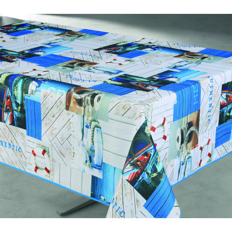 Nappe antitache imprimée Sanary rectangulaire 145 x 240 cm