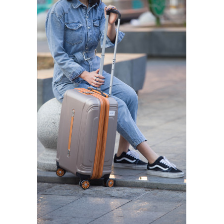 Valise Cabine "Rétro" rigide & Extensible ABS -LYS Paris