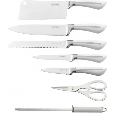 Ensemble couteaux 7 pièces + Support pliant et pivotant à 360° Royalty Line