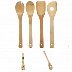 Lot de 3 ustensiles bambou Secret de Gourmet