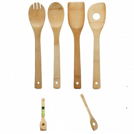 Lot de 3 ustensiles bambou Secret de Gourmet