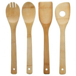 Lot de 3 ustensiles bambou Secret de Gourmet