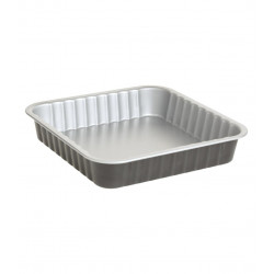 Plat à four carré en métal 24 x 24 cm Secret de Gourmet