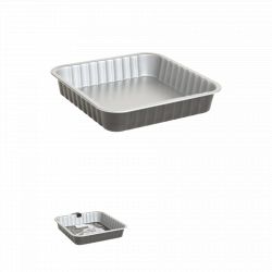 Plat à four carré en métal 24 x 24 cm Secret de Gourmet