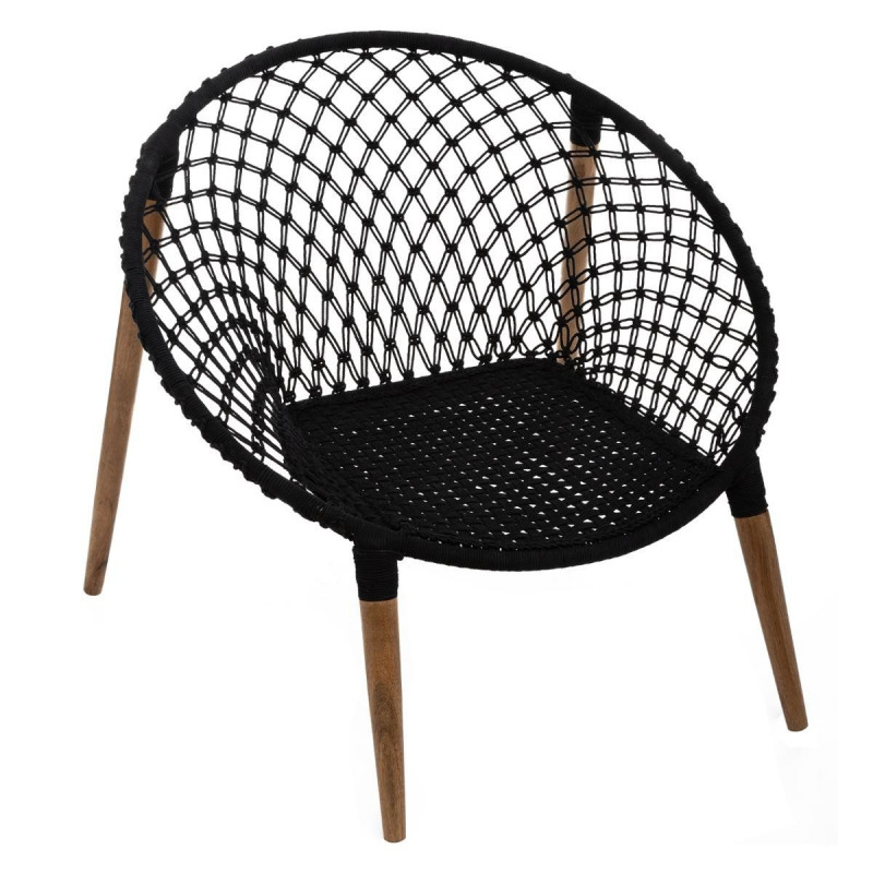 Fauteuil Fil pieds en bois de manguiers Atmosphera