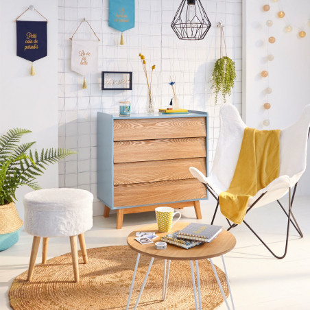 Fauteuil "Oslo" façon fourrure Atmosphera