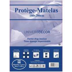 Protège matelas imperméable, absorbant et anti-acariens 180 x 200 cm
