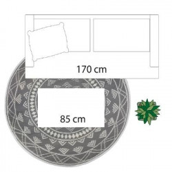 Tapis d'extérieur rond 150 cm Atmosphera