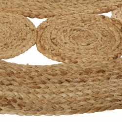 Tapis rond jute ajouré diamètre 80 cm Atmosphera