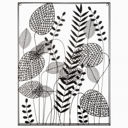 Déco murale Feuilles en métal 61 x 80 cm Atmosphera
