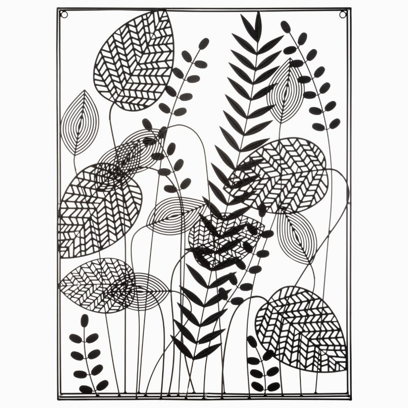 Déco murale Feuilles en métal 61 x 80 cm Atmosphera