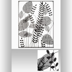 Déco murale Feuilles en métal 61 x 80 cm Atmosphera