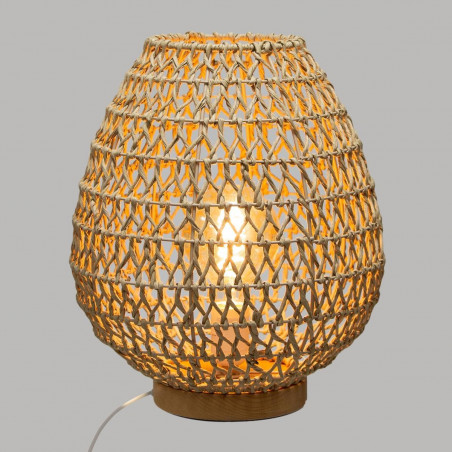 Lampe "Etel", métal & papier Hauteur 36 cm d'Atmosphera