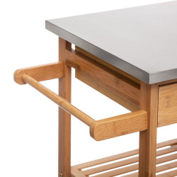 Desserte bambou 3 paniers / 3 tiroirs Grand modèle Atmosphéra