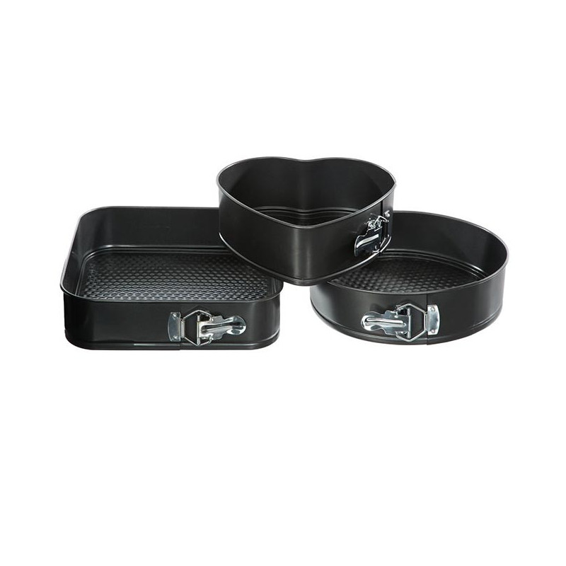 Lot de 3 moules démontables - Fond amovible Secret de Gourmet