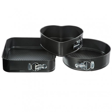 Lot de 3 moules démontables - Fond amovible Secret de Gourmet