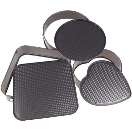 Lot de 3 moules démontables - Fond amovible Secret de Gourmet