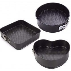 Lot de 3 moules démontables - Fond amovible Secret de Gourmet