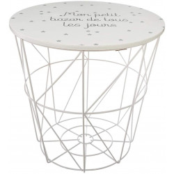 Table de rangement Kumi pour chambre d'enfant Atmosphera Blanc