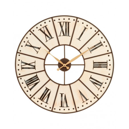 Pendule cadran métal Diamètre 58cm Atmosphera