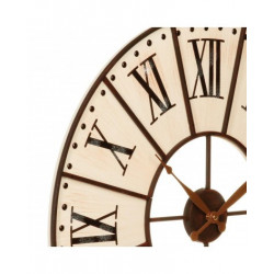 Pendule cadran métal Diamètre 58cm Atmosphera