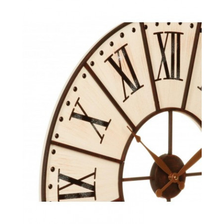 Pendule cadran métal Diamètre 58cm Atmosphera
