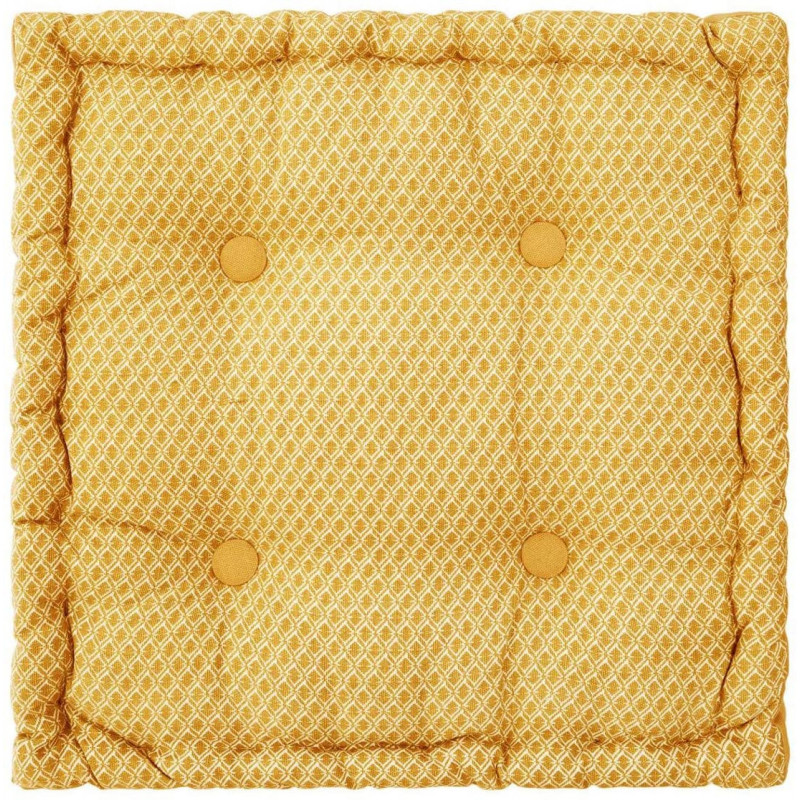 Coussin de sol "Otto"  Ocre 40 x 40 x 8 cm Atmosphéra
