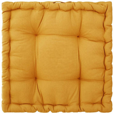 Coussin de sol "Otto"  Ocre 40 x 40 x 8 cm Atmosphéra