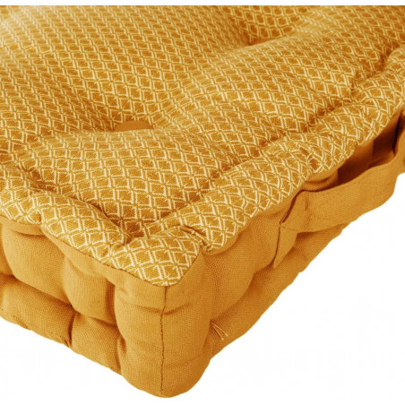 Coussin de sol "Otto"  Ocre 40 x 40 x 8 cm Atmosphéra