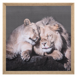 Toile imprimée cadre Animaux 58 x 58 cm Atmosphera