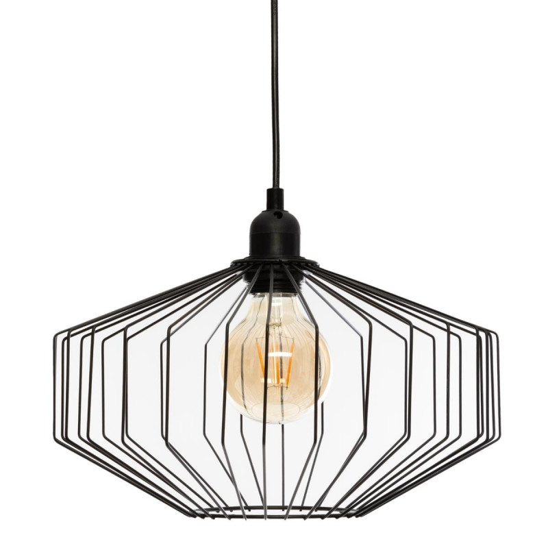 Suspension "Azur" Noire en métal D30 Atmosphera