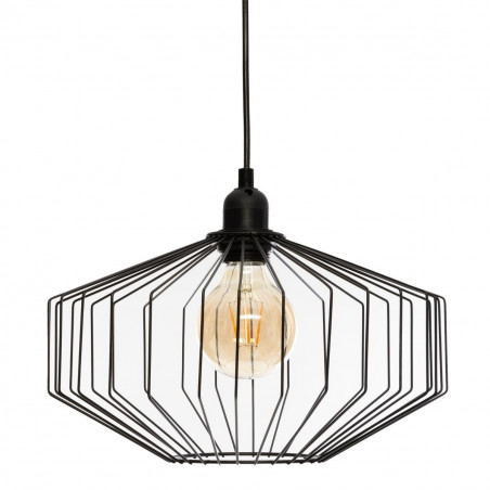 Suspension "Azur" Noire en métal D30 Atmosphera
