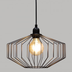 Suspension "Azur" Noire en métal D30 Atmosphera