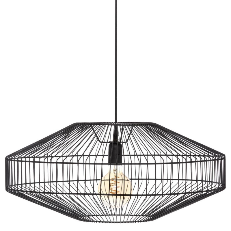 Suspension filaire "Vilas" en métal noir Atmosphera