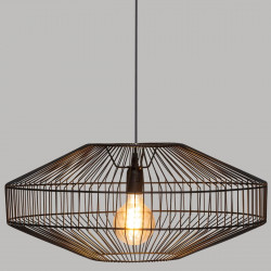 Suspension filaire "Vilas" en métal noir Atmosphera