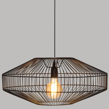 Suspension filaire "Vilas" en métal noir Atmosphera