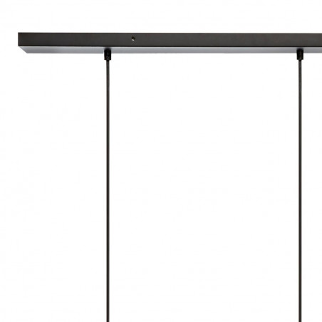 Suspension filaire 3 ampoules "Galt" noir en métal Atmosphera