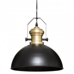 Suspension "Flower" noir et dorée en métal Atmosphera