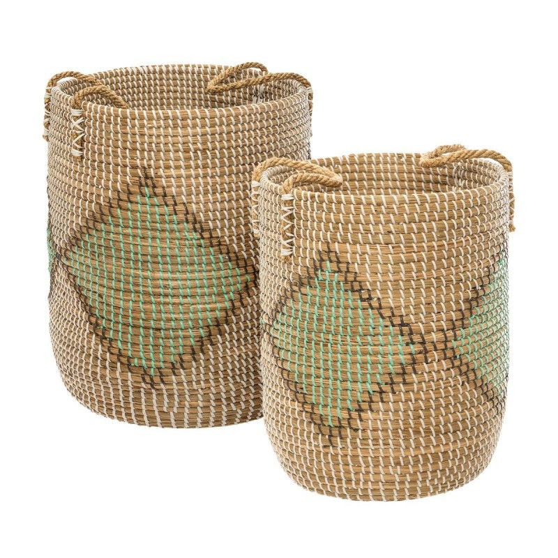 Lot de 2 paniers Seagrass PVC  Atmosphera