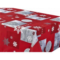 Nappe anti tache rectangulaire "Boules" 145 x 240 cm (6 à 10 couverts)
