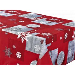 Nappe anti tache rectangulaire "Boules" 145 x 300 cm (8 à 12 couverts)