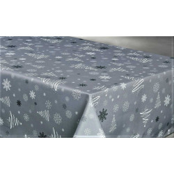 Nappe anti tache rectangulaire "Sapin" 145 x 240 cm (6 à 10 couverts)
