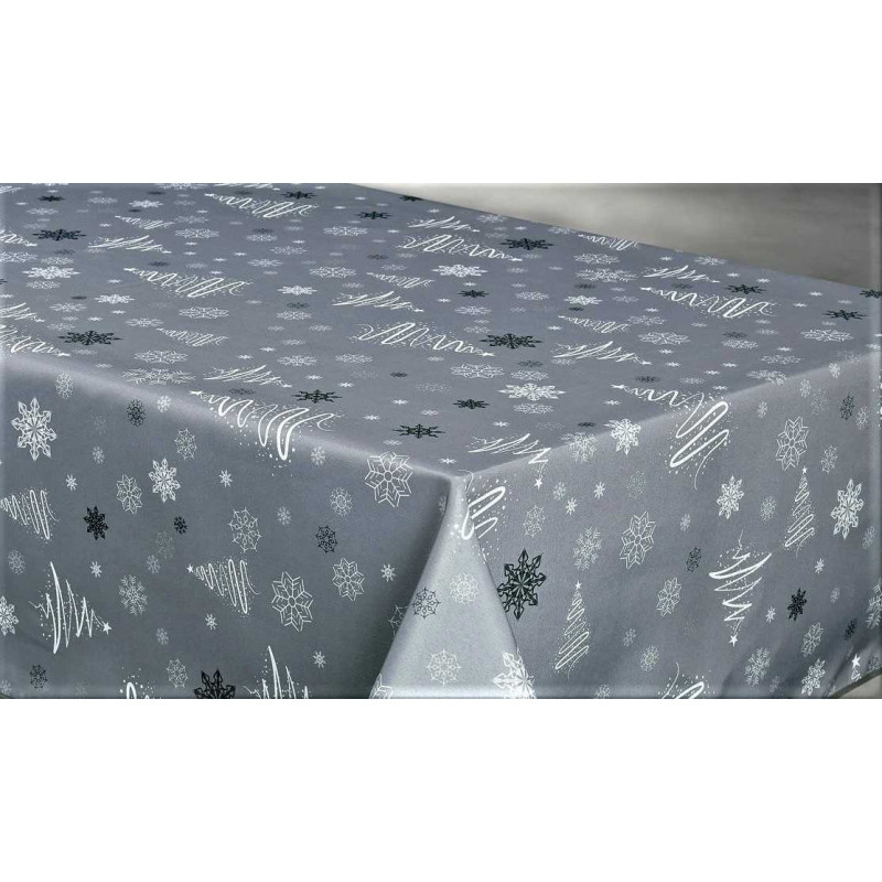 Nappe anti tache rectangulaire "Sapin" 145 x 300 cm (8 à 12 couverts)