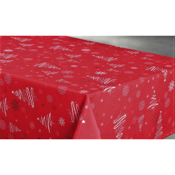 Nappe anti tache rectangulaire "Sapin" 145 x 300 cm (8 à 12 couverts)